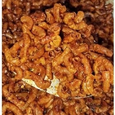 

makaroni pedas dan original daun jeruk
