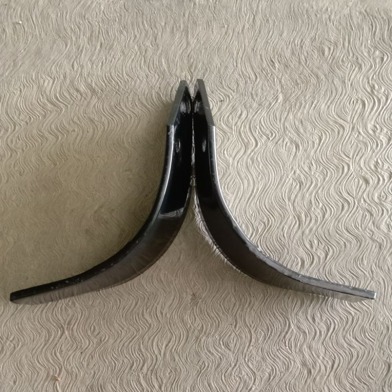 2PCS PISAU ROTARY ISEKI, CLAAS TALOS, QUICK, PINDAD, CROWN RIGHT LEFT BLADE KANAN KIRI TRAKTOR CAP U