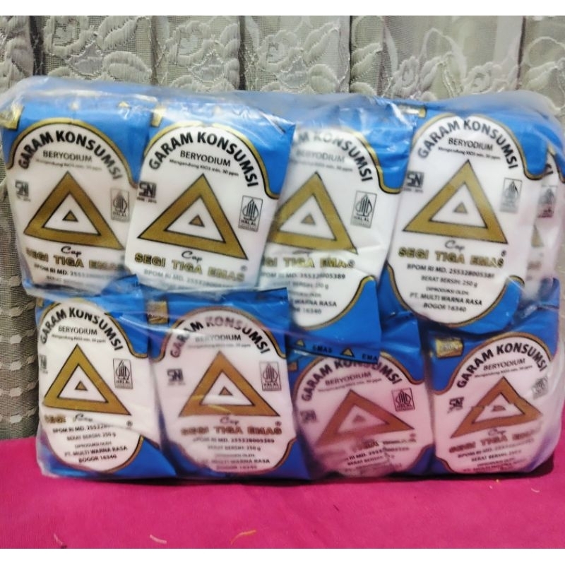 

Garam Segitiga Emas Asli 40X250gr (Promo Murah)