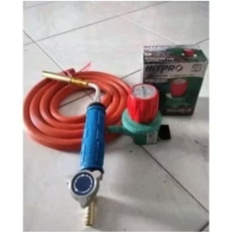 Paket komplit solder Las/solder BBQ/gas torch bahan bakar gas