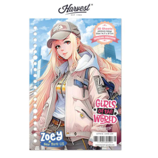 

Gramedia Tunjungan : Loose Leaf / Kertas Binder Harvest A5 Girls of The World - New York