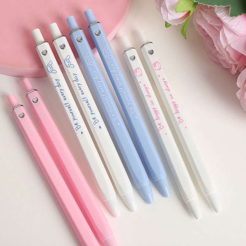 

COD Pulpen Gel Mekanik 0.5MM Motif Sanrio Simple Pastel / Ballpoint Mekanik Sanrio / Pen Gel Kuromi Cinnamon Roll