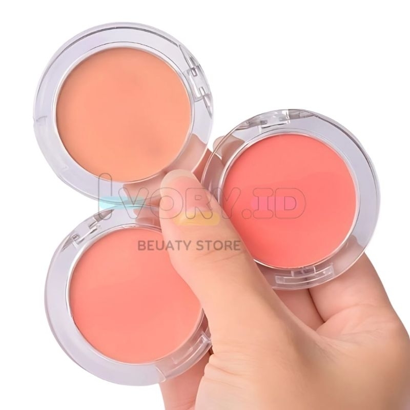 LENGKAP WARNA [FREE KUAS] BLUSH On Blusher Gratis Kuas Blush On Cream Waterproof dan Tahan Lama cs88