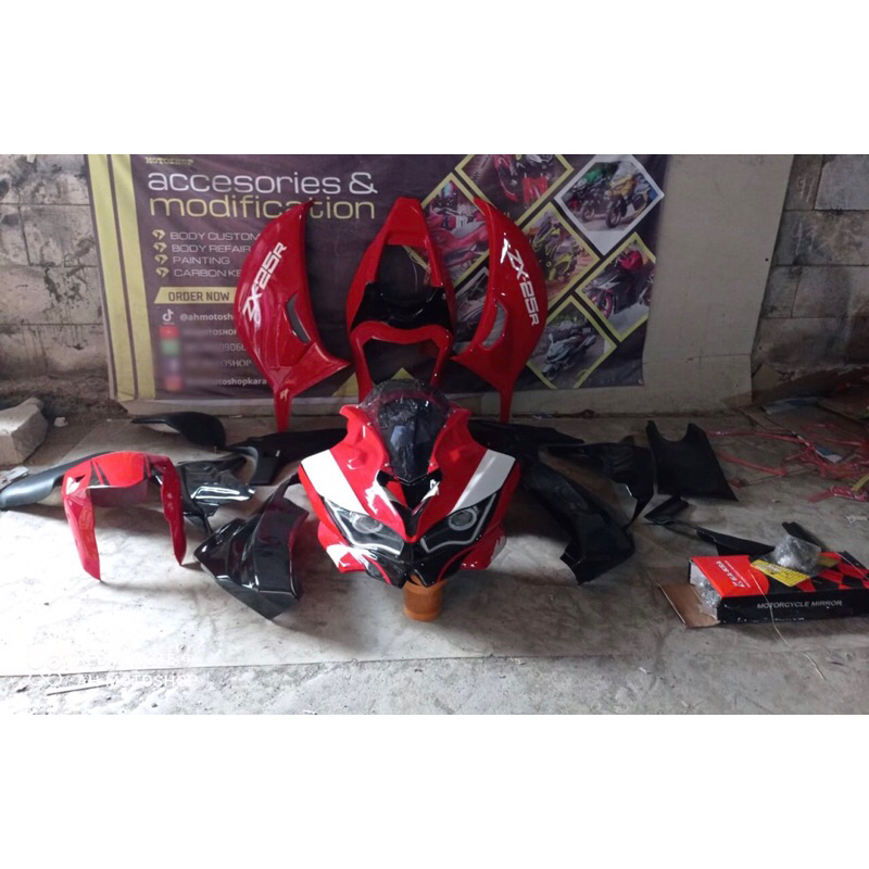Fullset fullbodi custom model Ninja zx25r utk Ninja z250 Ninja 250 karbu fi Ninja 250 mono byson kar