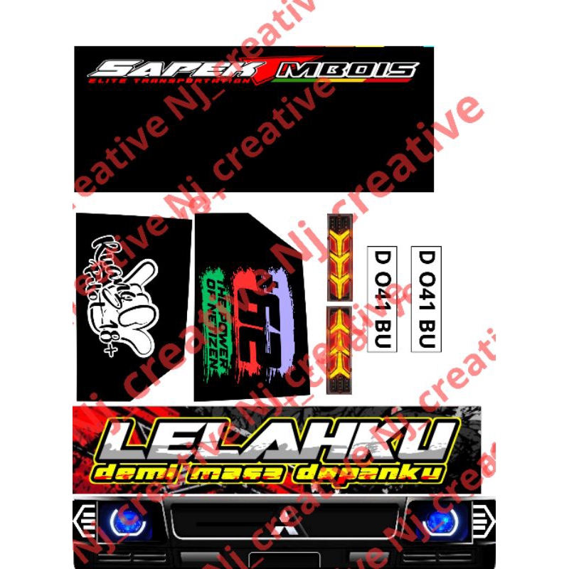 Stiker miniatur l300 N2 (tahan air)