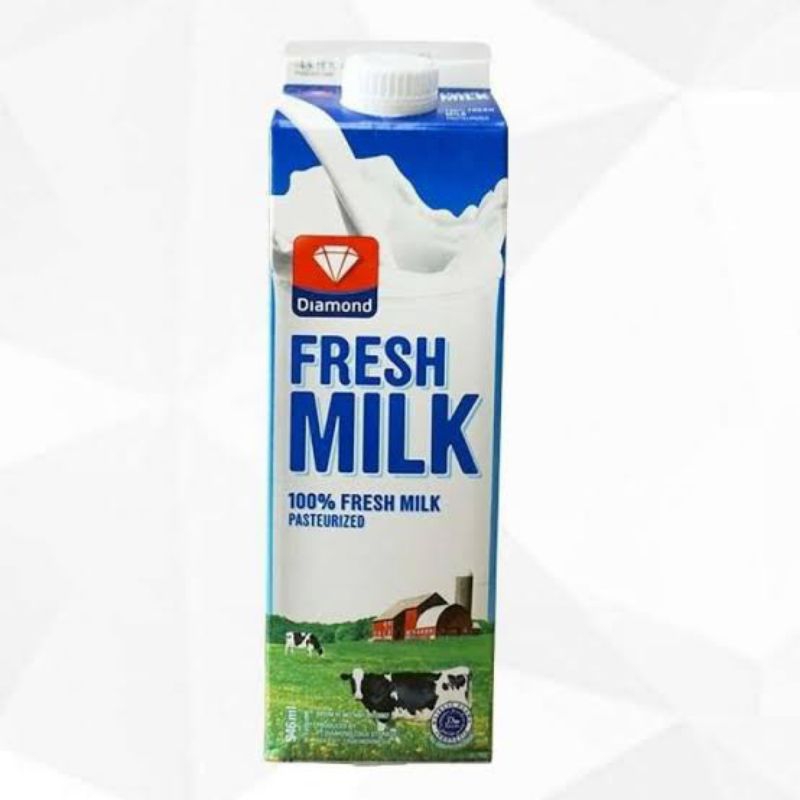 Susu Diamond Fresh Milk 1 liter - pasteurisasi