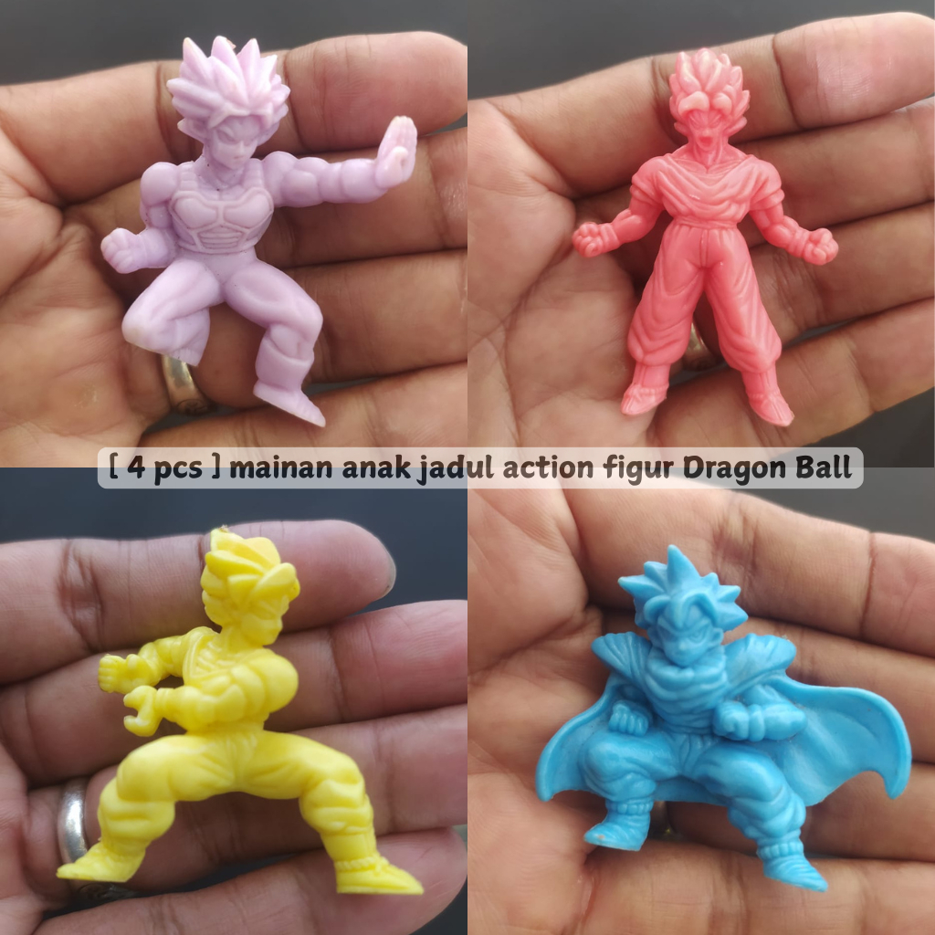 [ 4 PCS ] KOLEKSI MAINAN ANAK JADUL ACTION FIGURE DRAGON BALL ORIGINAL LAWAS ASLI