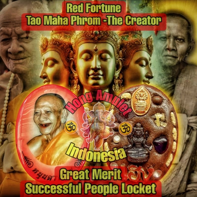 Locket LP Hong Simianfo Dewa Brahma for Business Career and Life Improvement