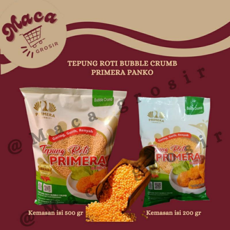 

Tepung roti bubble crumb kemasan primera panko