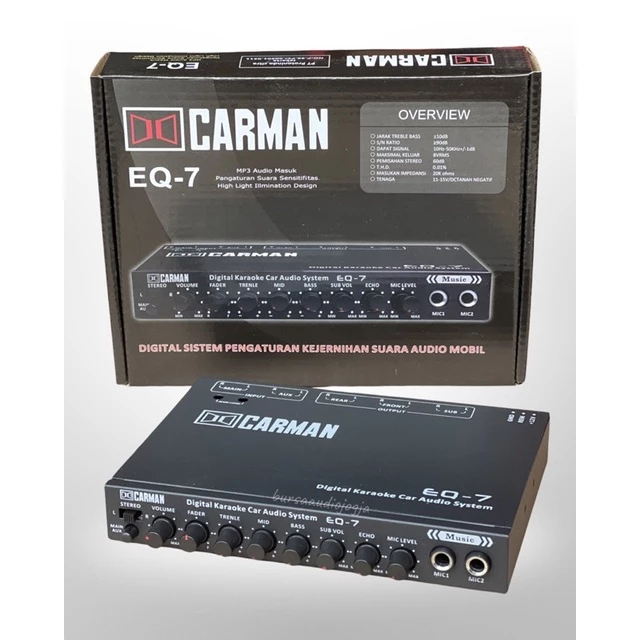 Parametrik Equalizer Carman EQ-7 Preamp Digital Karaoke