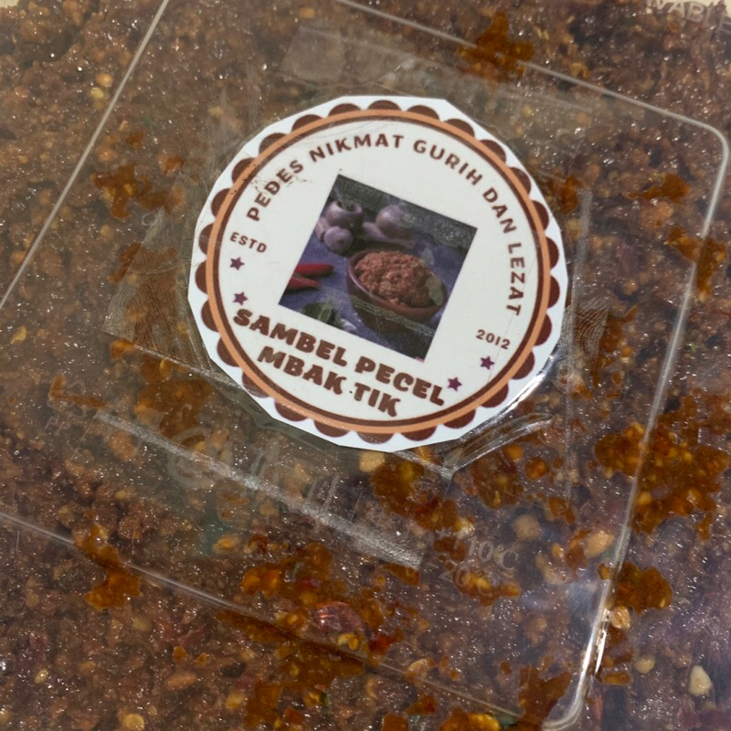 

Sambel Pecel Mbak Tik 2Kg Original Home Made