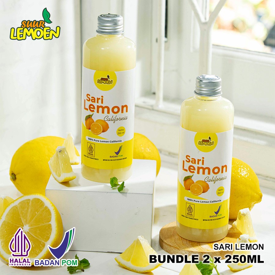 

Sari Lemon / Air Lemon Murni / Minuman Diet 250ml | Lemon California