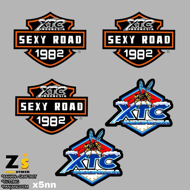 

xtc indonesia stiker 5pcs x5nn