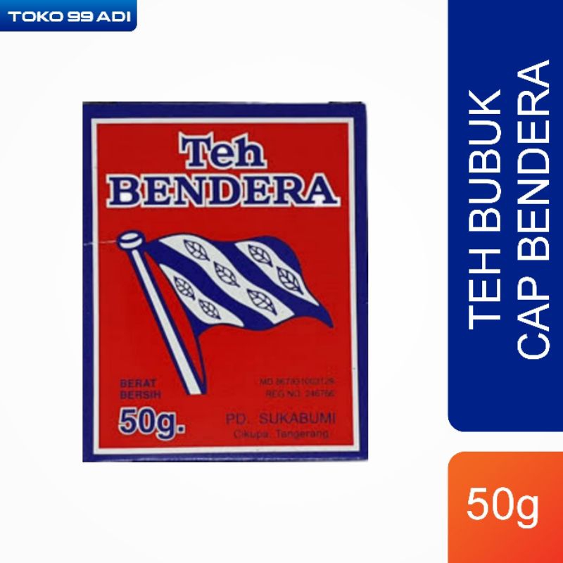 

teh cap bendera 50g teh bubuk