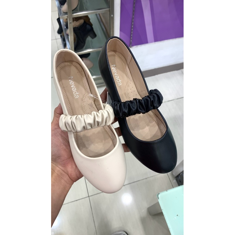 Flatshoes wanita fashion sepatu flat strap upper nevada super ringan 36-40