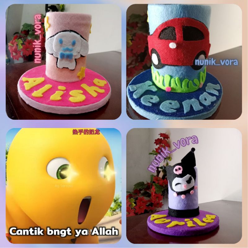 

Tempat Pensil Felt Handmade - Kreasi Unik dari Botol Bekas 600ml