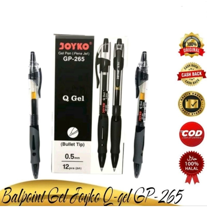 

Pulpen Gel Joyko GP-265 Q Gel Gel Pen 0.5 mm Murah alat tulis kantor