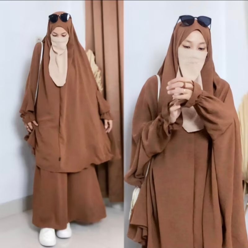 AFNA - Yasmin Set Bergo Rok Original by Tsurayya Hijab