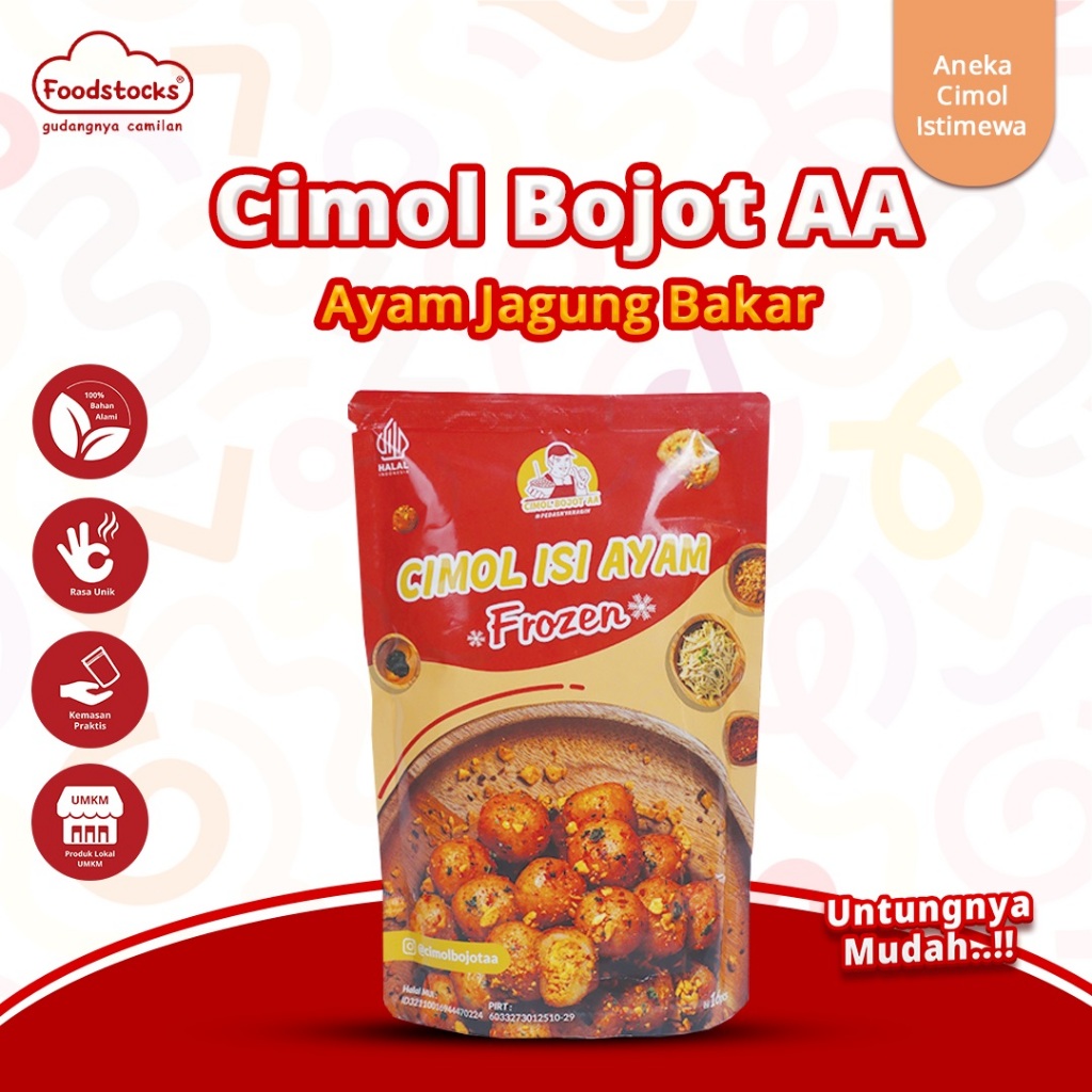 

Cimol Bojot AA - Cimol Isi Ayam Rasa Jagung Bakar