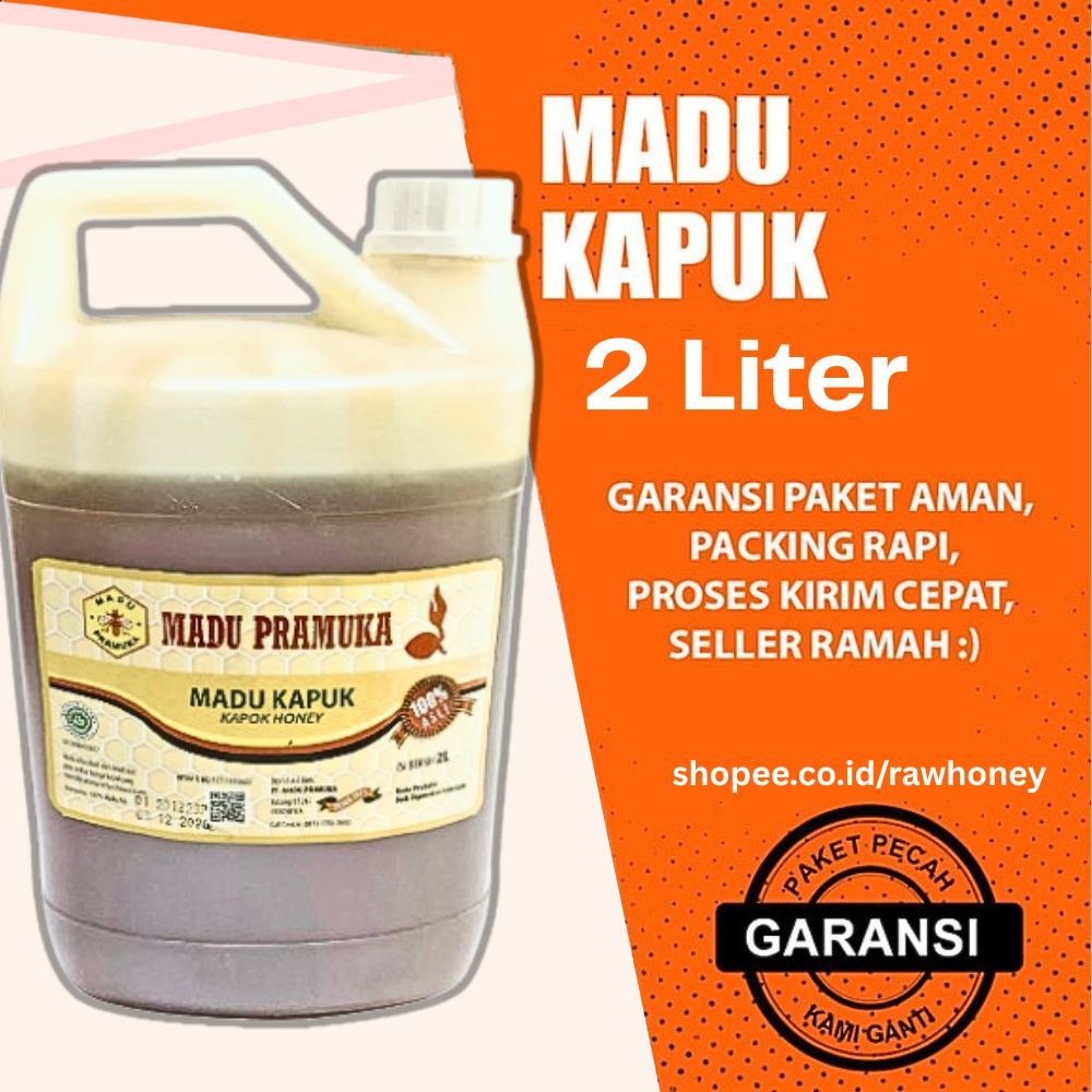 

Madu Pramuka Kapuk 2000 ml (2 Liter) Madu Asli Murni