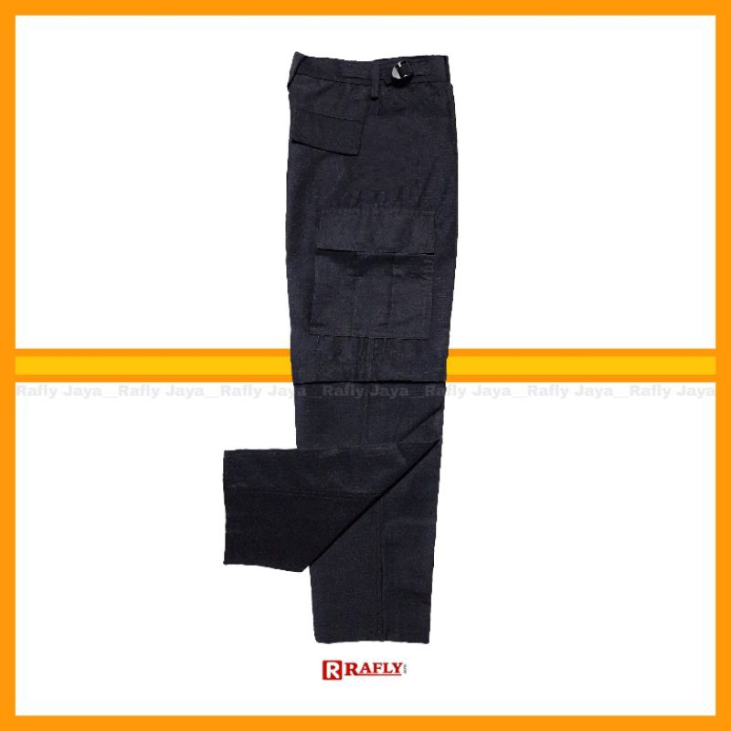 Celana Kargo Hitam PDL  Bahan Ripstok bukan merk Alpina  - Celana Kemping Hiking - Rafly Jaya