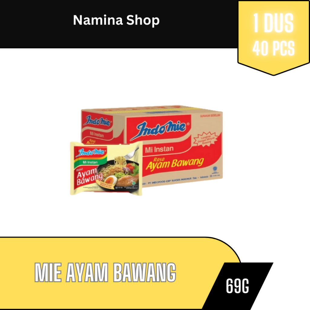 

INDOMIE MI INSTAN AYAM BAWANG 69G - 1 DUS - BANDUNG