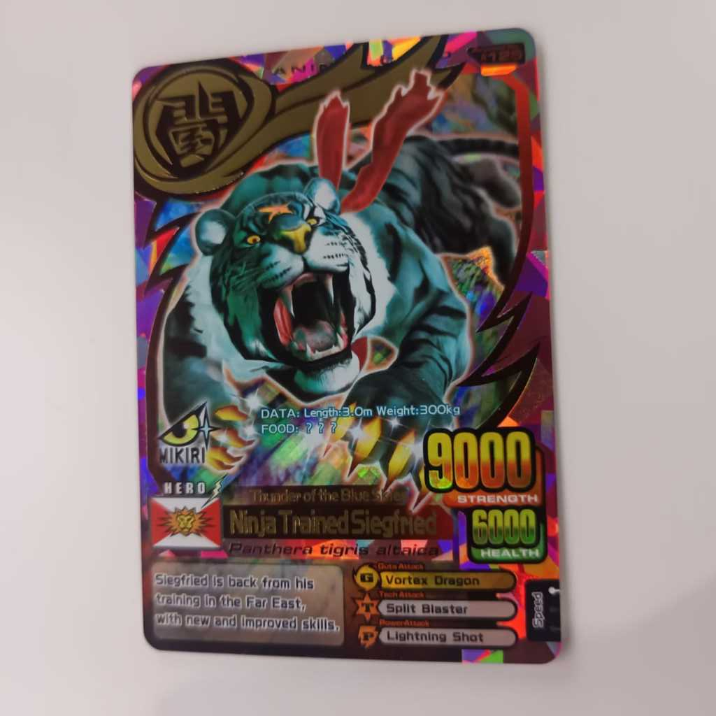 Kartu Animal Kaiser ULTRA RARE Ninja Trained Siegfried Evo 3 ORIGINAL