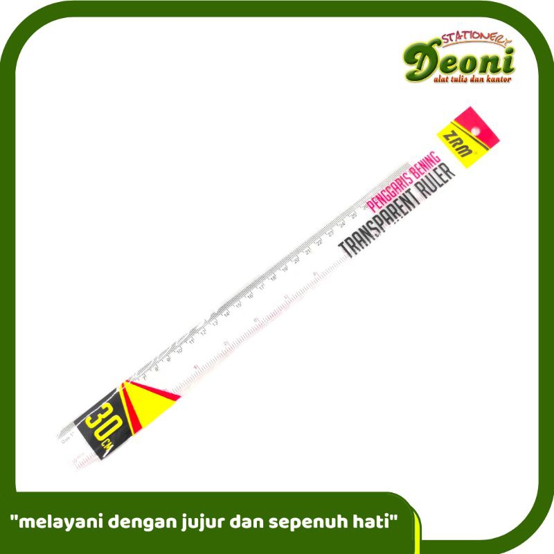 

ZRM Mistar Penggaris Ruler Plastik 30cm 940
