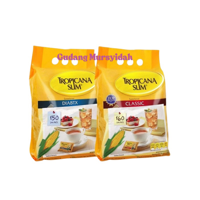 

TROPICANASLIM Gula Sachet Clasic 160s, Diabet 150s