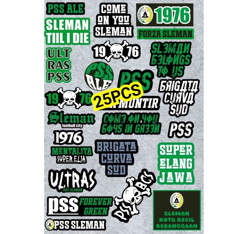 STICKER PSS SLEMAN 1976 SUPORTER bCSxPSS