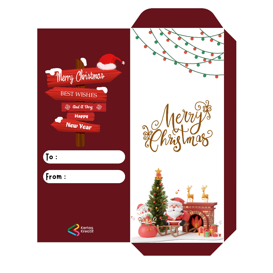 Amplop Natal Amplop Natal Murah Amplop Natal Bahan Artpaper150 Amplop Natal Angpao Natal Angpao Chri