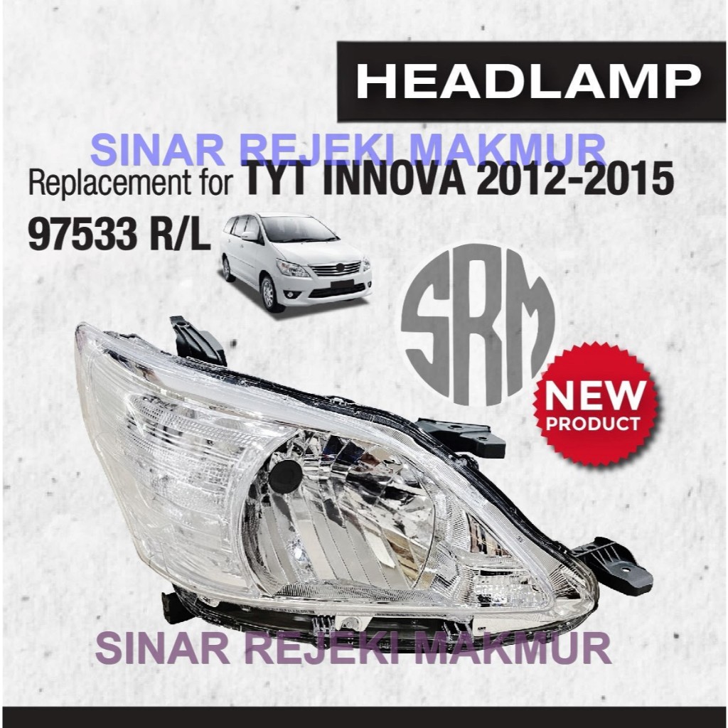 Lampu Depan Utama Grand Innova Barong 2012-2015 Sisi Kanan atau Kiri