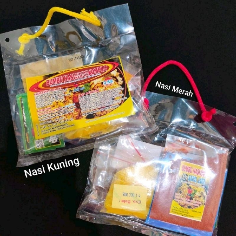 

2 kg beras ( bumbu nasi minyak kuning nasi merah nasi kebuli ) 200 gr
