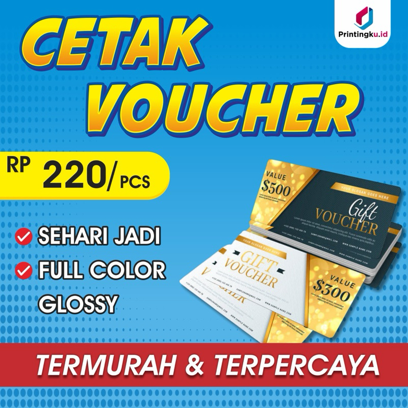 

TERMURAH Cetak Voucher sehari jadi | Voucher custom