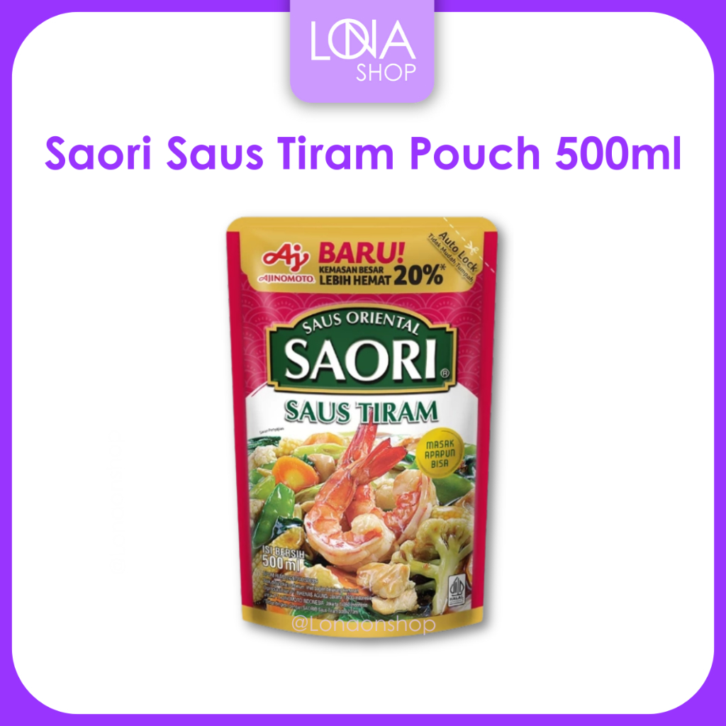 

SAORI Saus Tiram Oriental Oyster Pouch 500ml | Lonaonshop