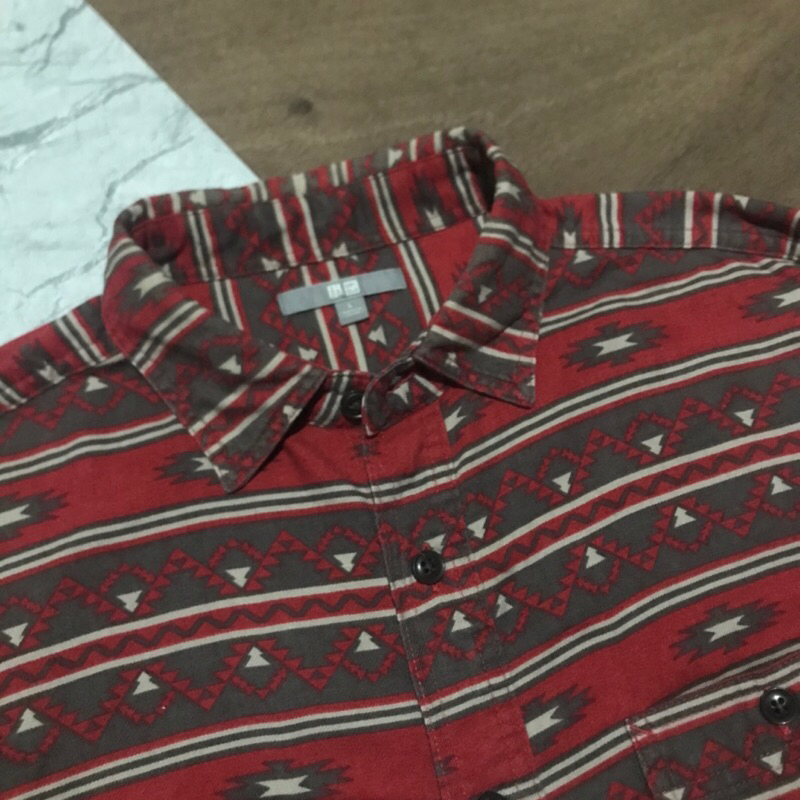 Uniqlo navajo flannel shirt size Large
