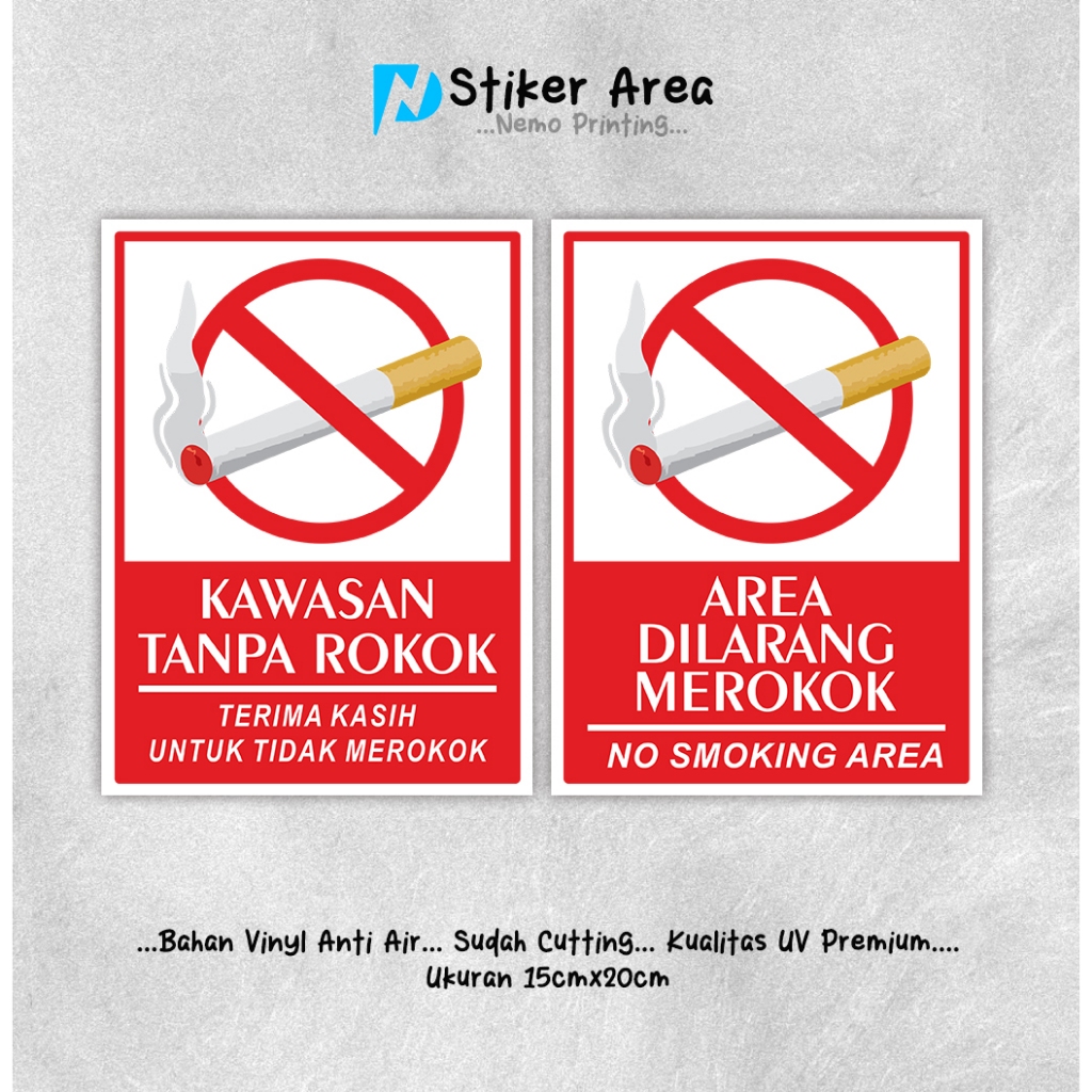 

Sticker Dilarang Merokok / Stiker Dilarang Merokok / Sticker No Smoking area - SC