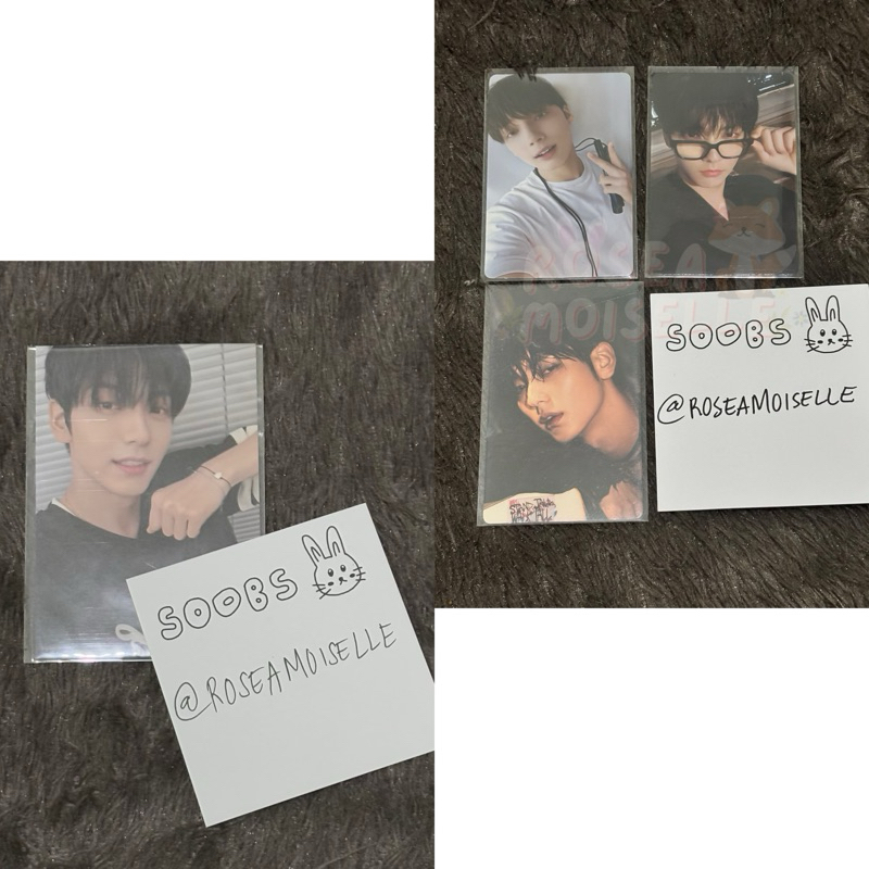 txt soobin 2024 birthday bracelet photocard pc with love sealed soobin weverse kacamata