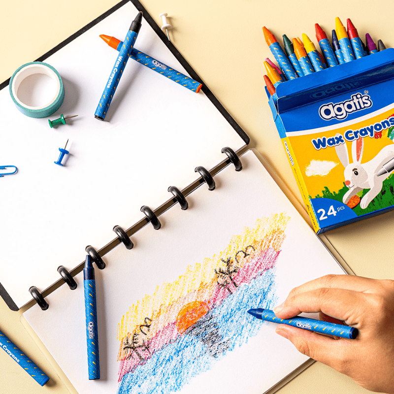 

Crayon Krayon Wax Crayons 24 Warna Pendek