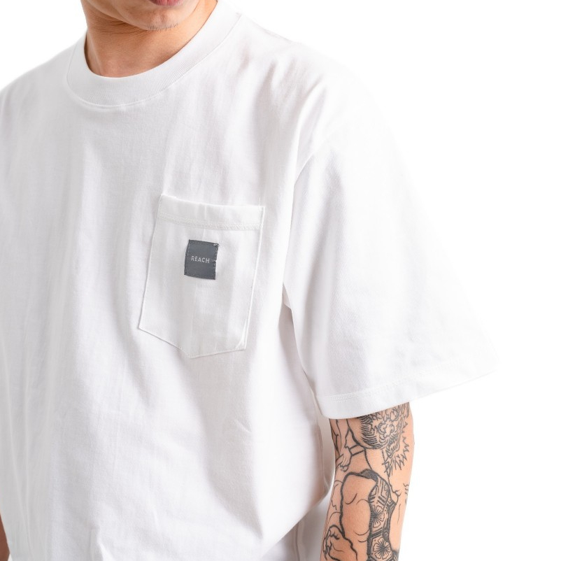 baju kaos pria polos kantong basic premium cotton combed 20s