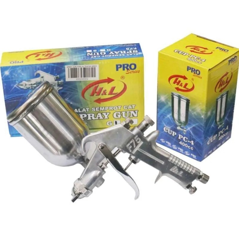 PROMO Murah spray gun tabung atas 400ml F75G H&L PRO Series / spraygun grafity speed F75 G HNL