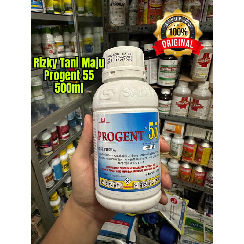 Progent 55, (500ml), Insektisida Untuk Mengendalikan Hama Rayap Tanah Pada Tanaman Kelapa Sawit