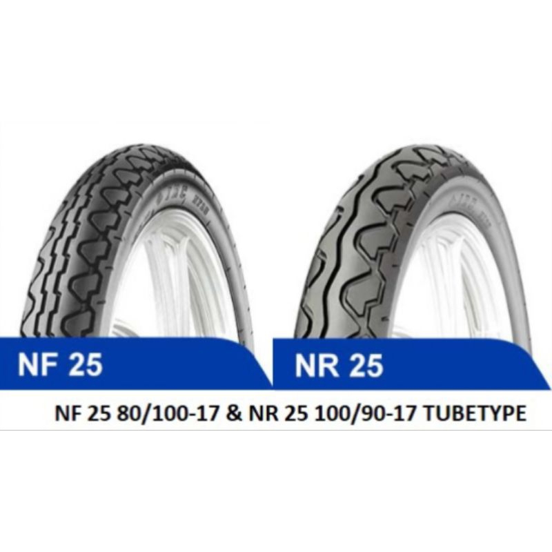 Paket Ban Motor KAWASAKI W175/HONDA VERZA/ IRC NF 25 80/100 Ring17 NR 25 100/90 Ring17 Tubetype (NON