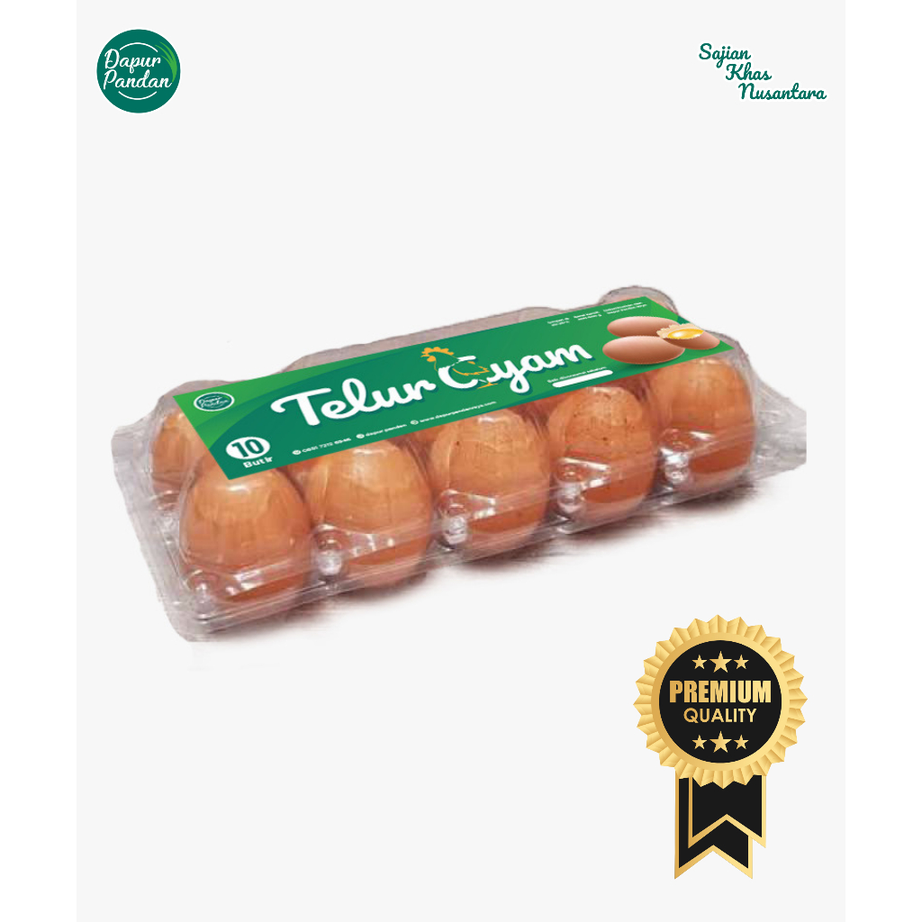 

Telur Ayam Negeri Grade A (PREMIUM) - 10 Butir Fresh Bersih Kualitas Terbaik