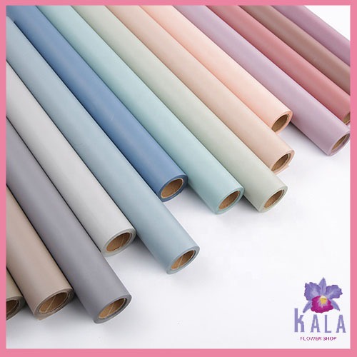 

Kertas buket bunga polos warna solid flower wrapping roll KB6297