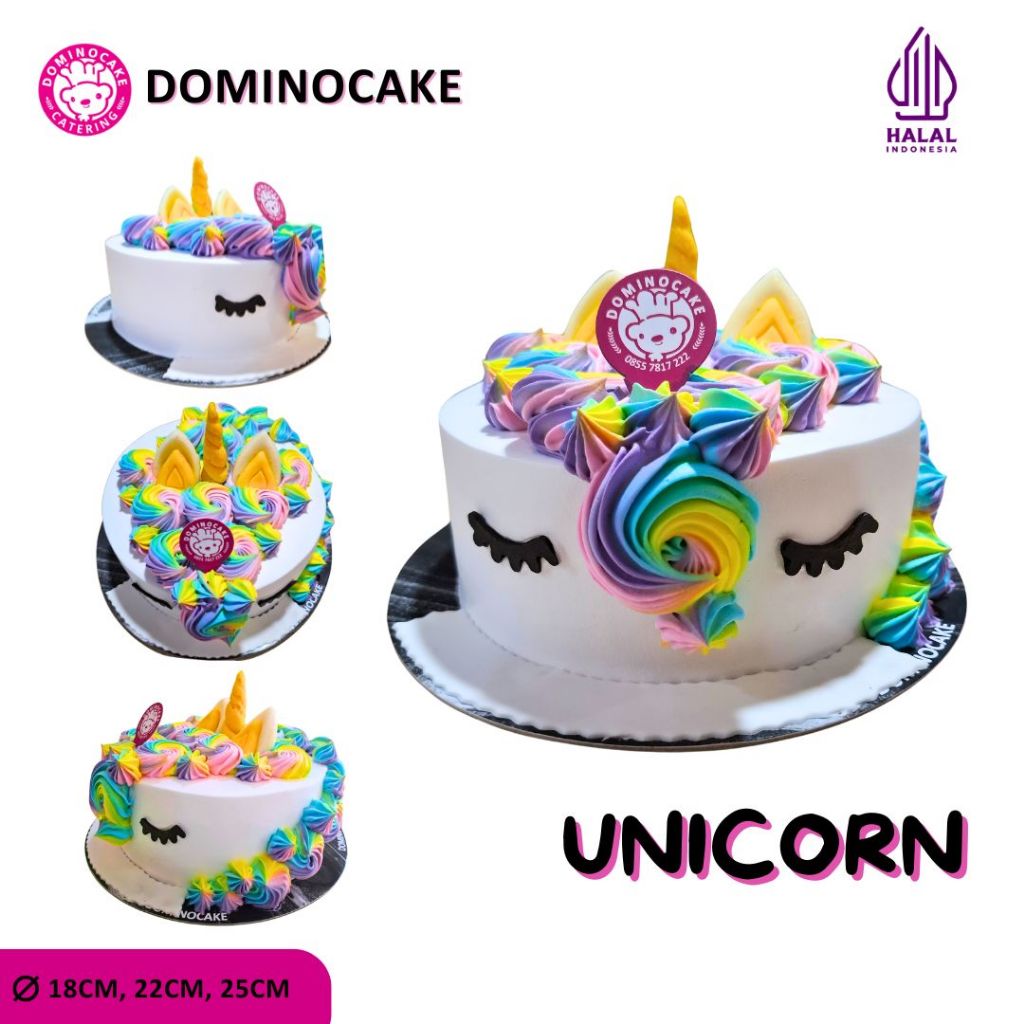 

Dominocake | Kue Ulang Tahun Tema Unicorn | Birthday Cake