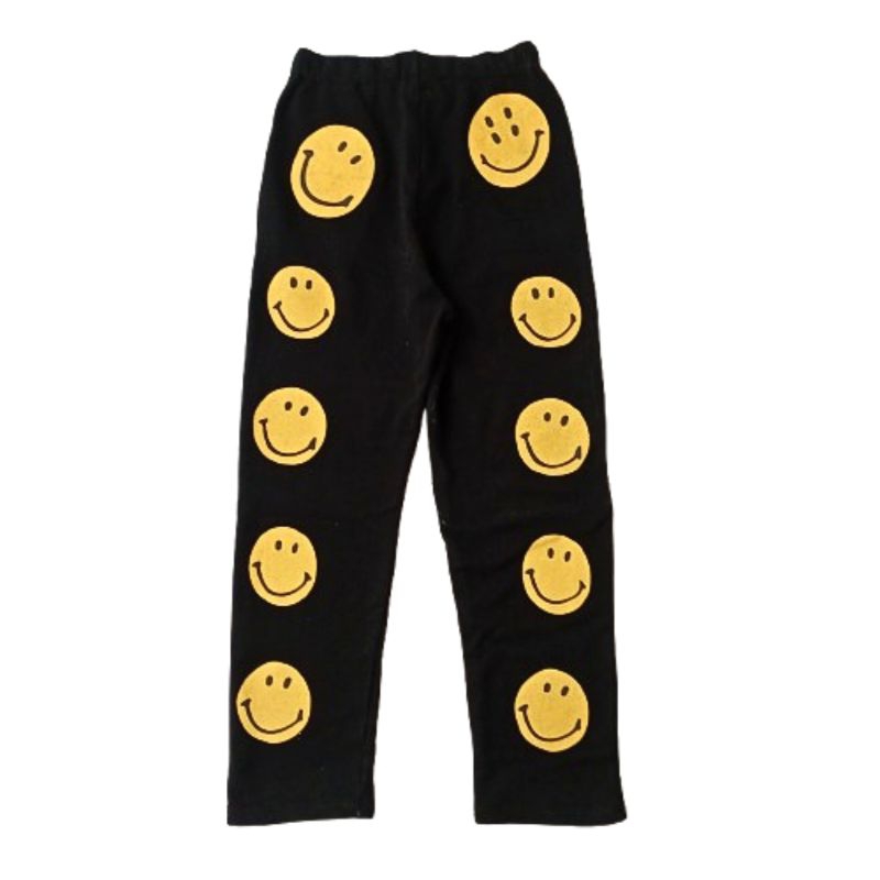Longpants / Celana Kapital Japan Eco Fleece 10 Smiley Sweat Pants Not Skeleton