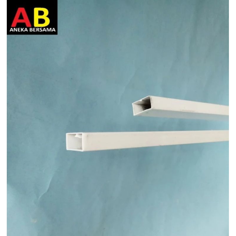 Hollow Aluminium 10mm x 20mm White Panjang 149.5cm