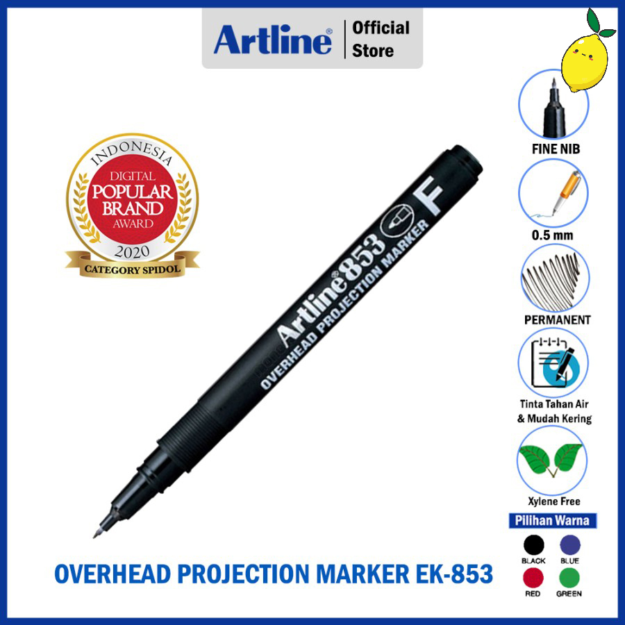 

Artline Spidol OHP OPF (0.5mm) Permanent Marker EK-853 - 1 pcs
