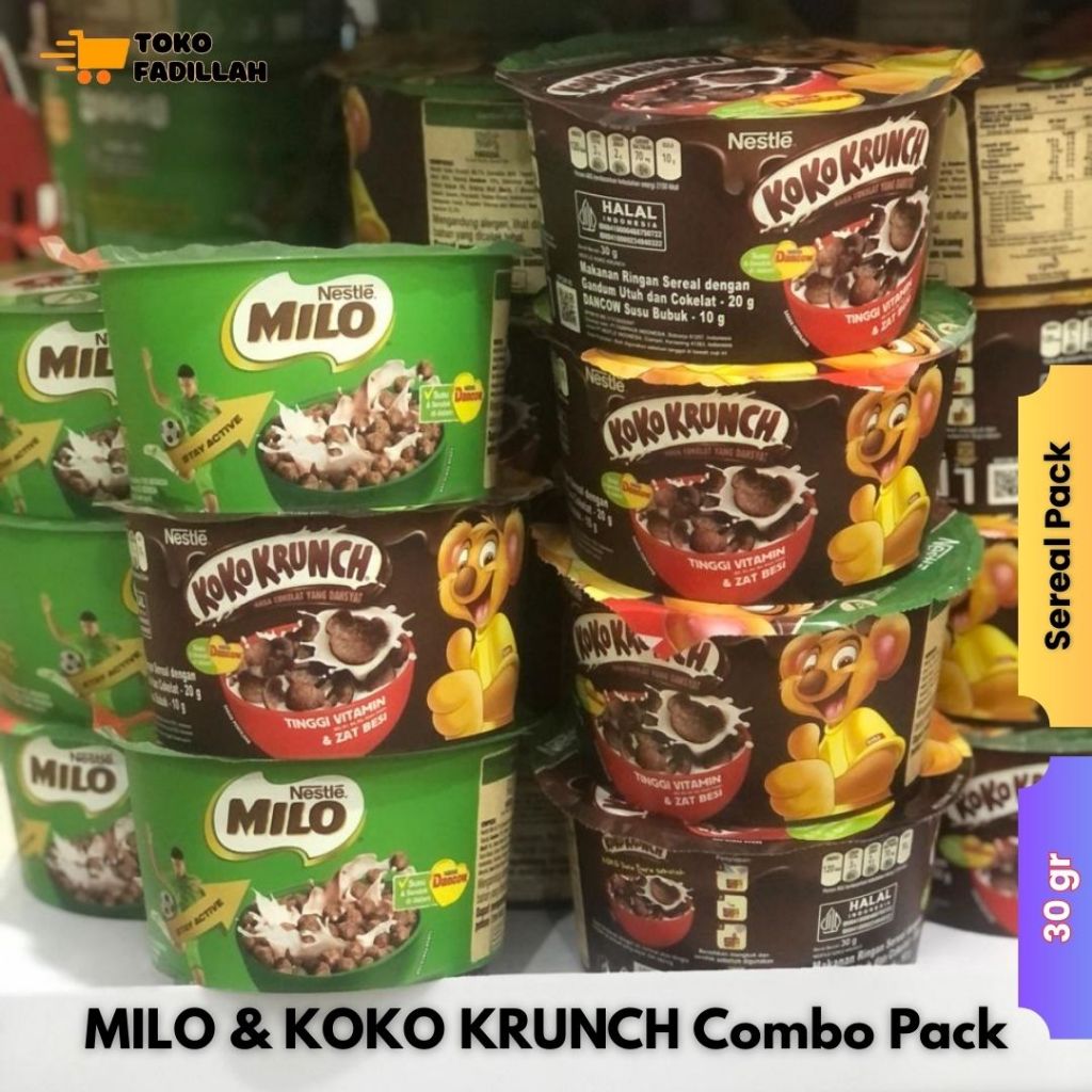 

Nestle KOKO KRUNCH & MILO Cereal Combo Pack 30gr [Sereal + Susu]